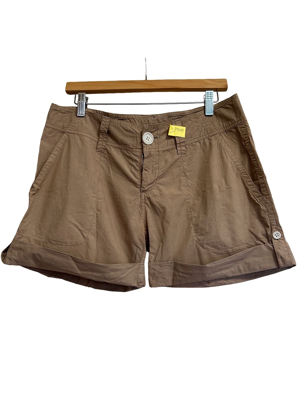 Vintage James Perse Parachute Utility Shorts Tan Gorpcore Cargo Bermuda 29